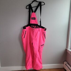 DSG 4XL kylie bib hot pink snowsuit hunting outdoors gorpcore overall